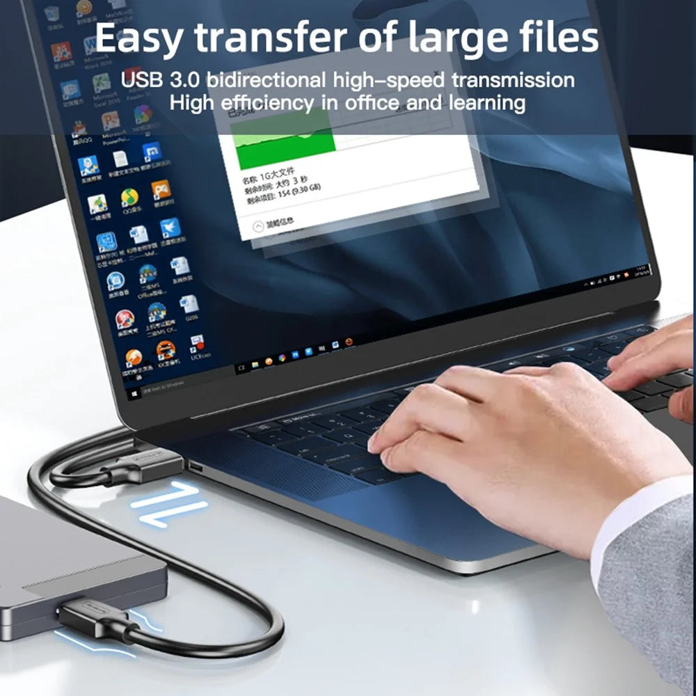 MINDPURE US101 1m High Speed Bi-Directional Data Transfer USB 3.0 Male to Male Extension Cable - 4