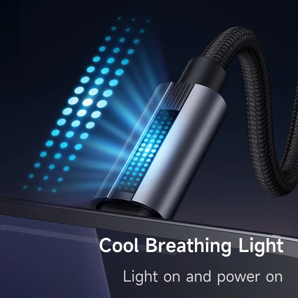 MCDODO CA-5740 1.2m Type-C to Type-C 100W Charging Data Cable with Breathing Light - 4