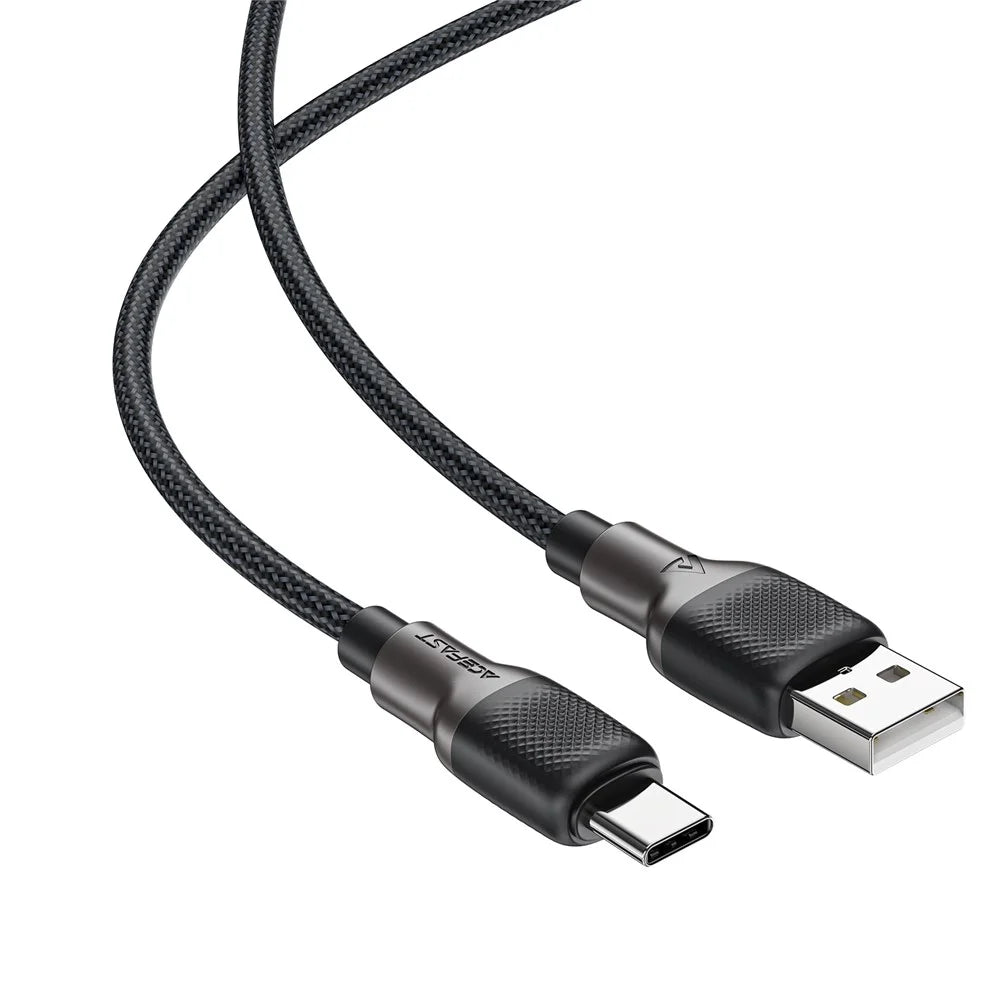 ACEFAST C10-04 1.2m USB-A to USB-C 3A Charging Cable Data Transfer Braided Silicone Cable - 4