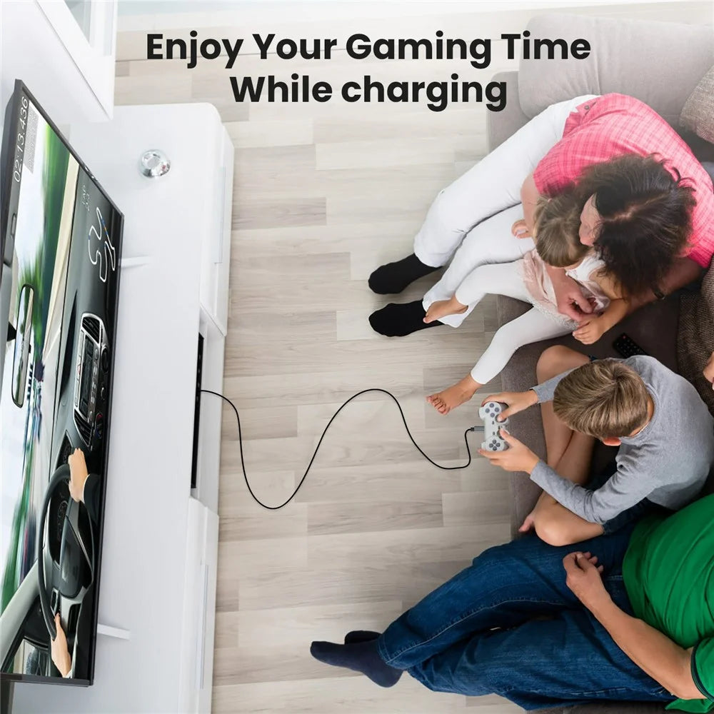 0.3m USB 2.0 to Mini B Male Charger Cord USB Mini to USB Charging Cable for PS3 Controller / MP3 Player / Camera - 5