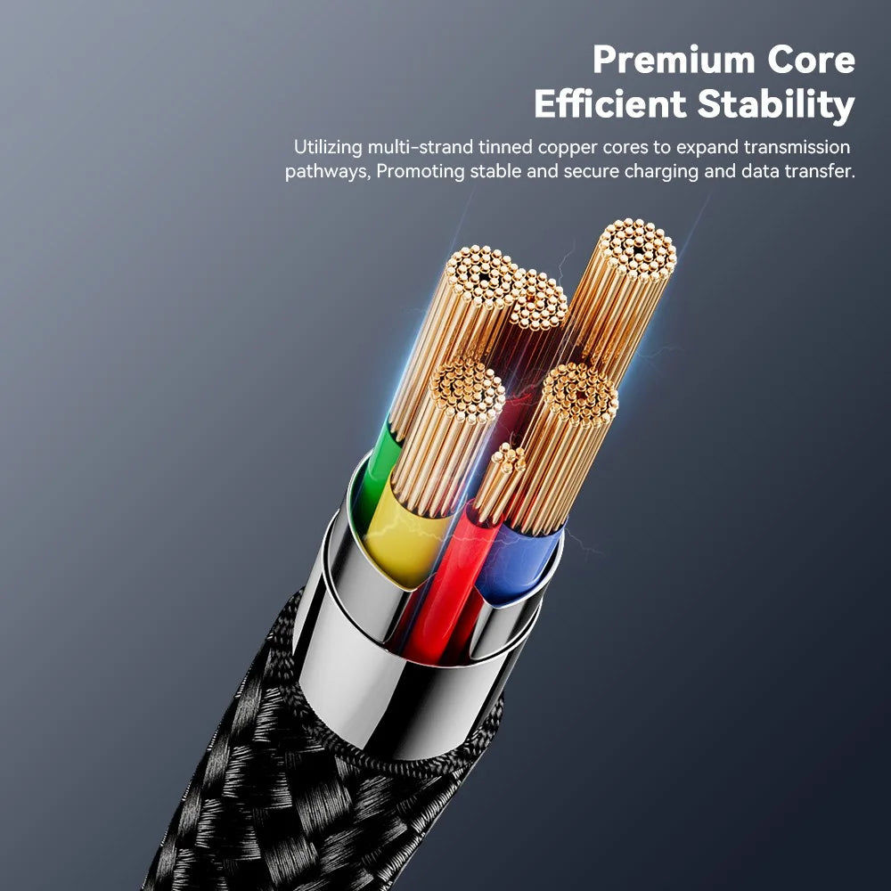 ESSAGER ES-X60 3m USB to Micro Phone Charging Cable Braided Data Cable - 6