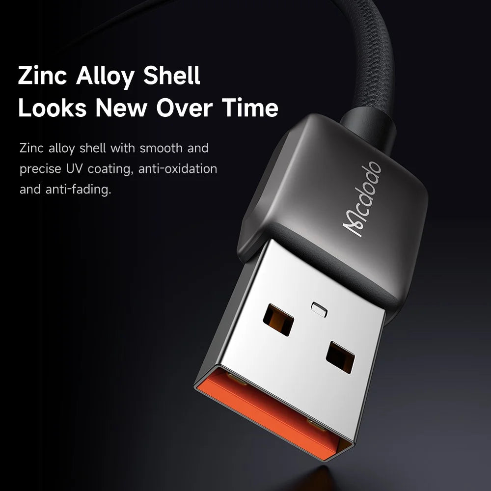 MCDODO CA-2350 1.2m USB-A to Type-C 6A Fast Charging Data Cable Charging Speed Visible - 5