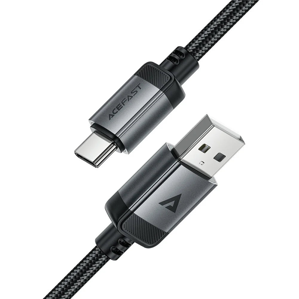 ACEFAST C20-04 1.2m USB-A to USB-C Aluminum Alloy Charging Wire Braided Data Cable - 4