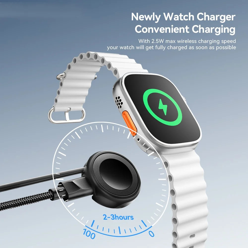 ESSAGER 5 in 1 Charging Cable 2M Fast Charging PD 60W Data Sync 480Mbps Cable for Phone / Tablet / Watch - 6
