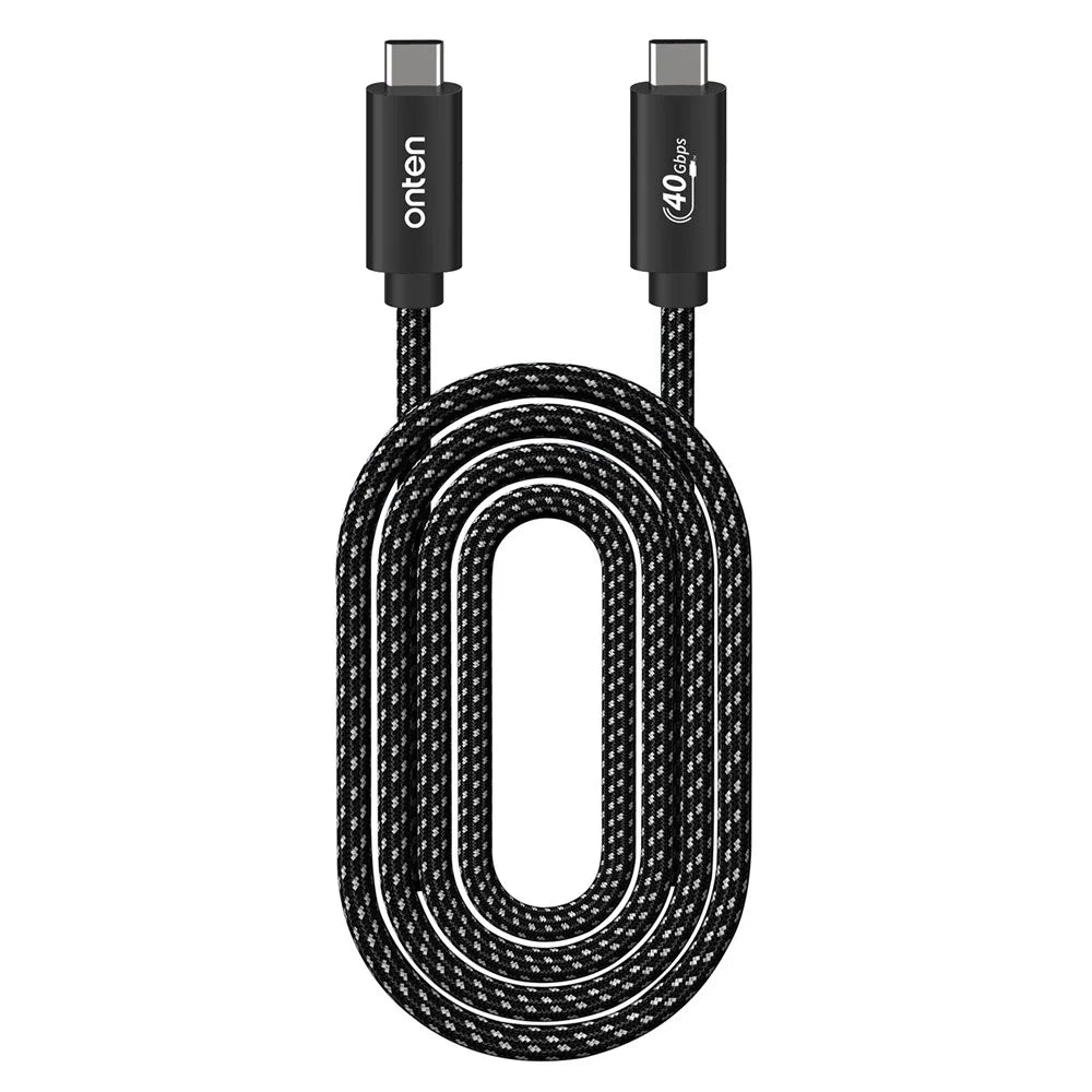 ONTEN OTN-CC202 1m USB 4 Compatible with Thunderbolt 4 Cable 100W PD Charging 40Gbps Data Transfer 4K 8K Video Output Cord - 3