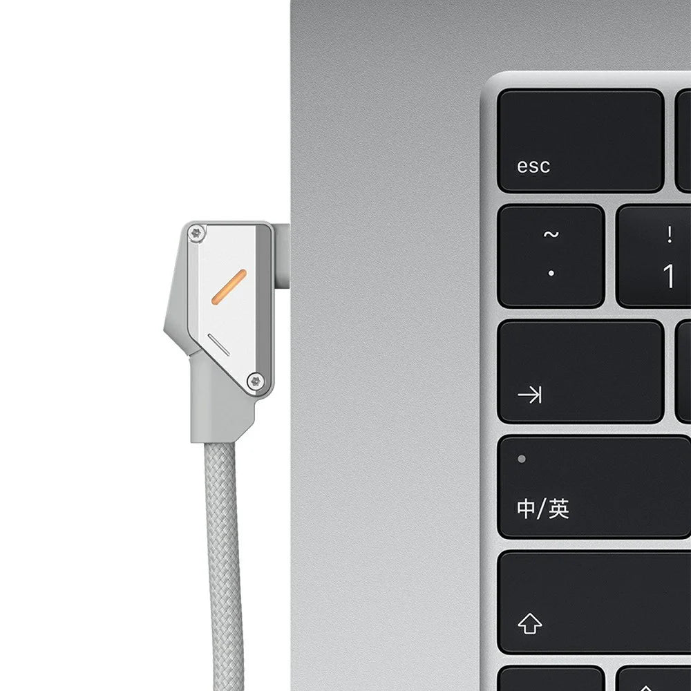 AULUMU M07 2m 240W USB-C to USB-C Cable Fast Charging Cord Aluminum Alloy Construction - Silver - 6
