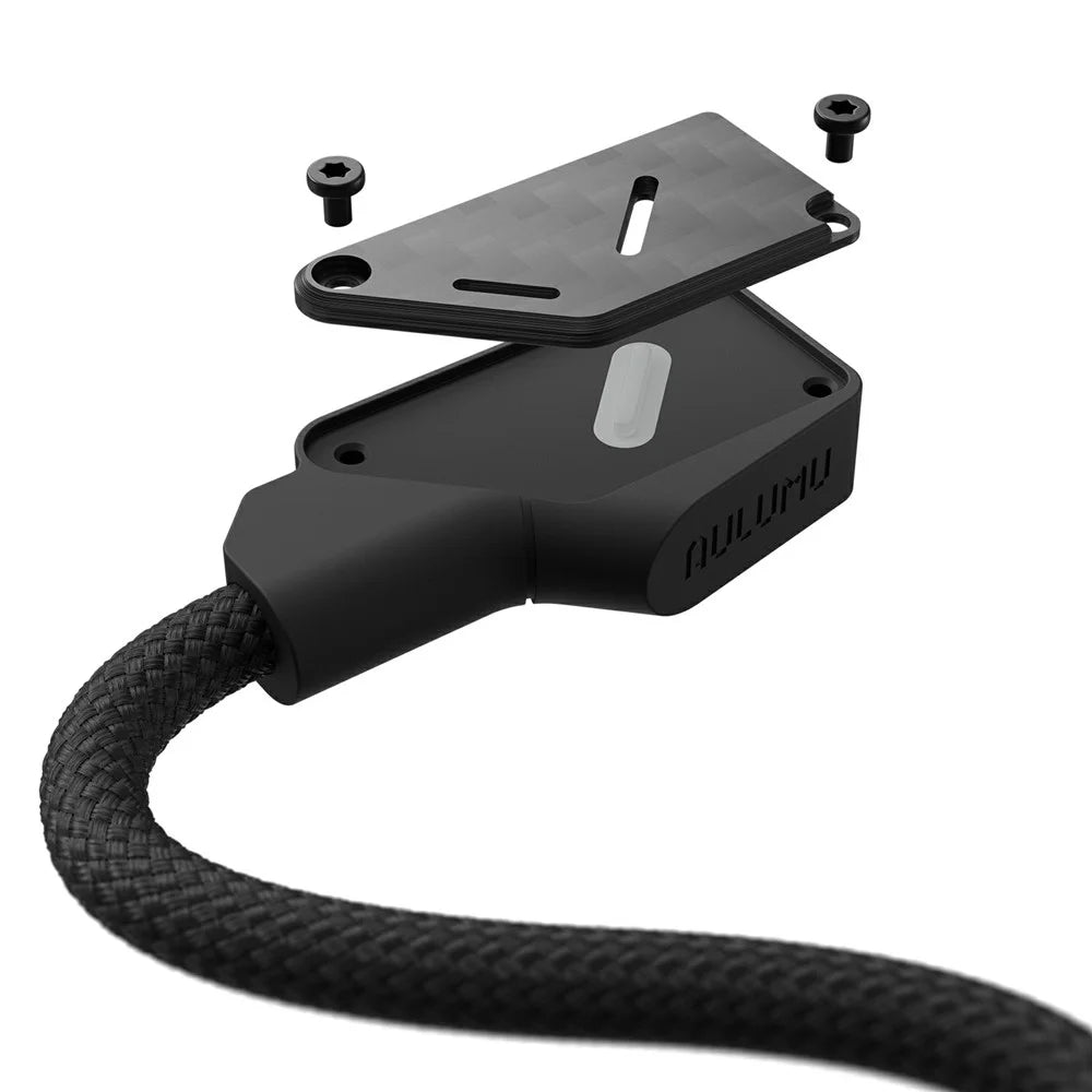 AULUMU M07 1.2m 240W USB-C to USB-C Cable 40Gbps Fast Charging Data Cord Carbon Fiber Construction - Black - 4