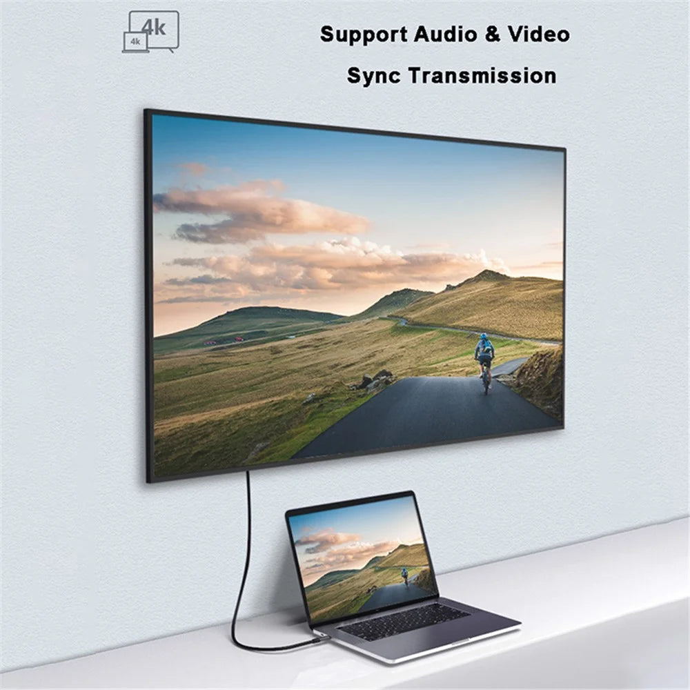2m 100W PD USB-C QC4.0 4K Fast Charging Cable Data Video Transmission USB3.1 Gen2 10Gbps Thunderbolt 3 Cord for MacBook Air/iPad Pro 2020 - 5