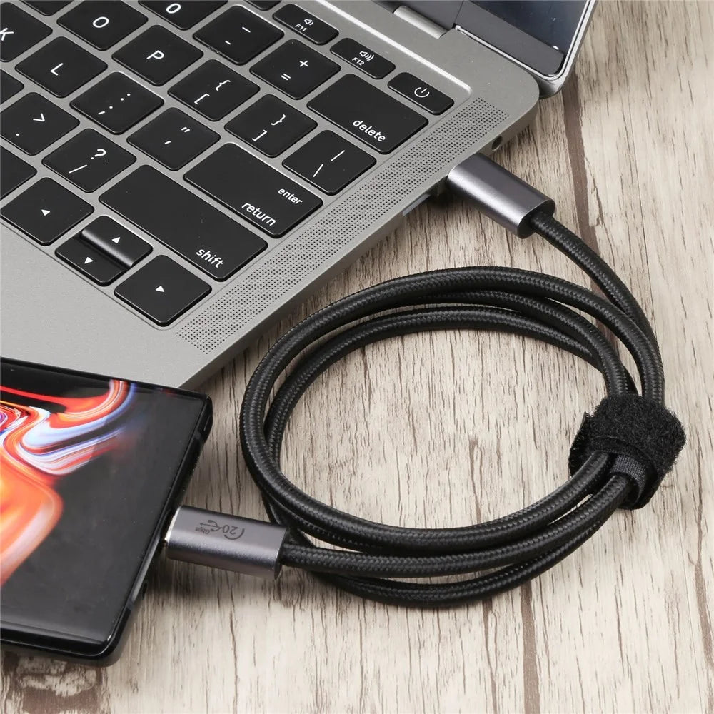 0.5m PD 100W USB-C 3.2 Gen2 Data Cable 8K/60Hz 20Gbps High Speed Video Date Transmission Fast Charging Cord - 4