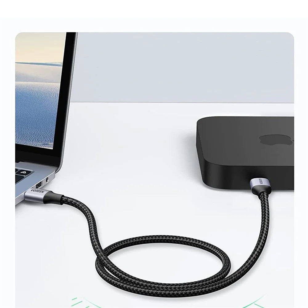 UGREEN 80789 USB 3.0 Male to Male Braided Cable 0.5m Fast Speed Data Transmission Cord for Laptop/Flash Drive/Computer - 4