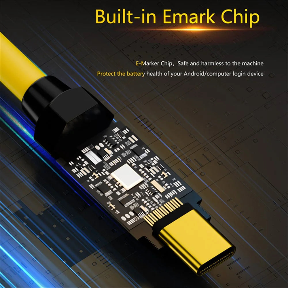 0.2m 140W Fast Charging 20Gbps 8K 60Hz USB3.2 Type-C Female to Male Data Cable - 2