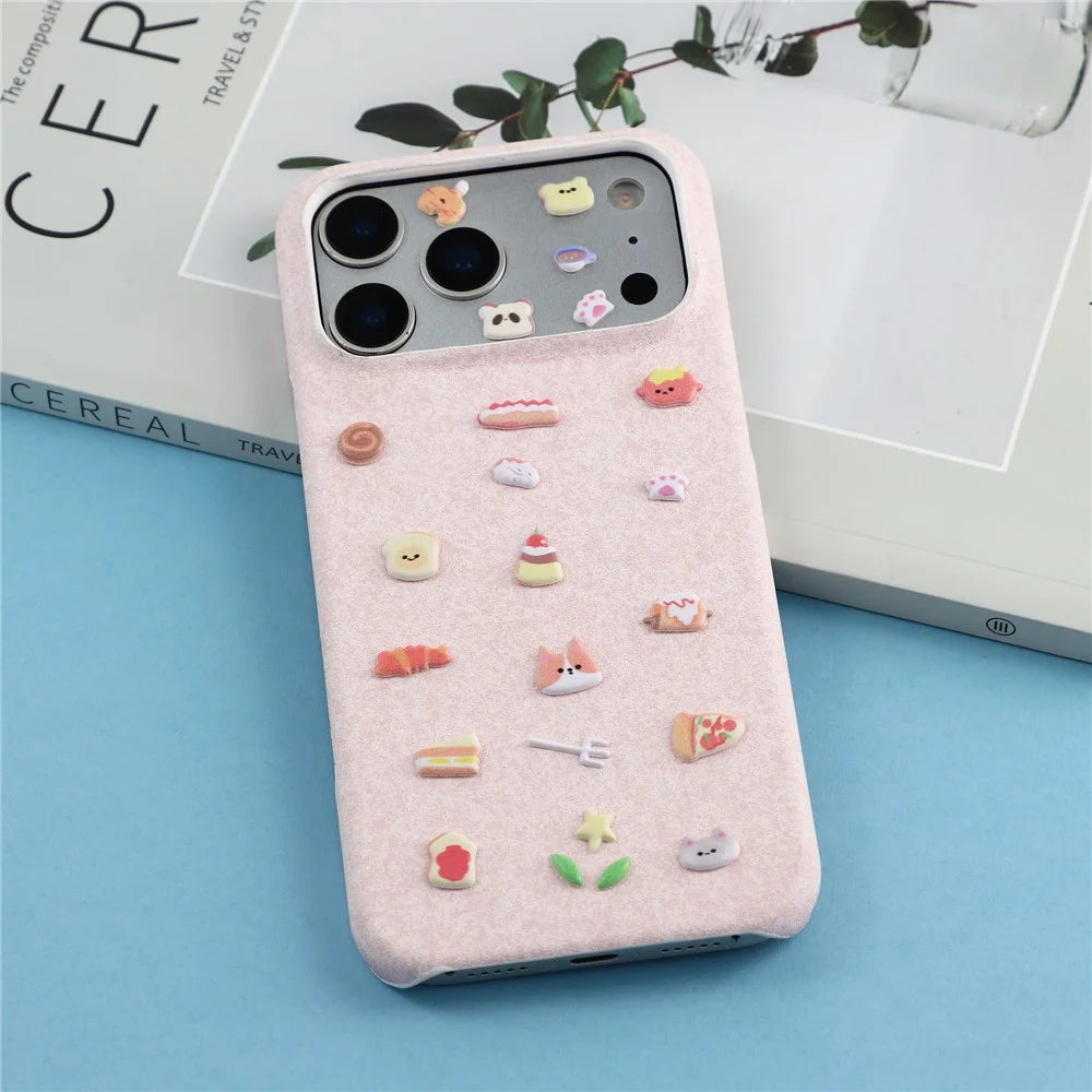Creative 3D Bubble Foam Kids Cartoon Decoration Stickers Cute Lovely Animal Food Phone Stickers - Cute / Yellow - 3