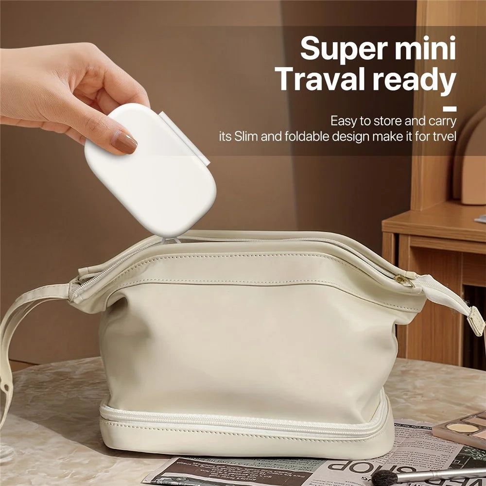 T5 3 in 1 Wireless Charging Station Magnetic Foldable Travel Charger for Smartphone / Apple Watch / Earphones (No Power Adapter) - White - 6