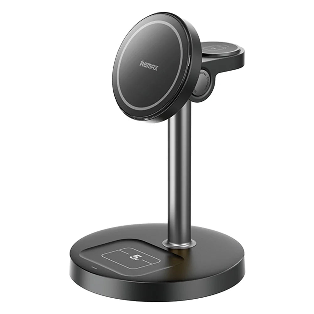 REMAX CW01 3 in 1 Wireless Charging Station 20.5W Fast Charging Desktop Magnetic Charger - 1