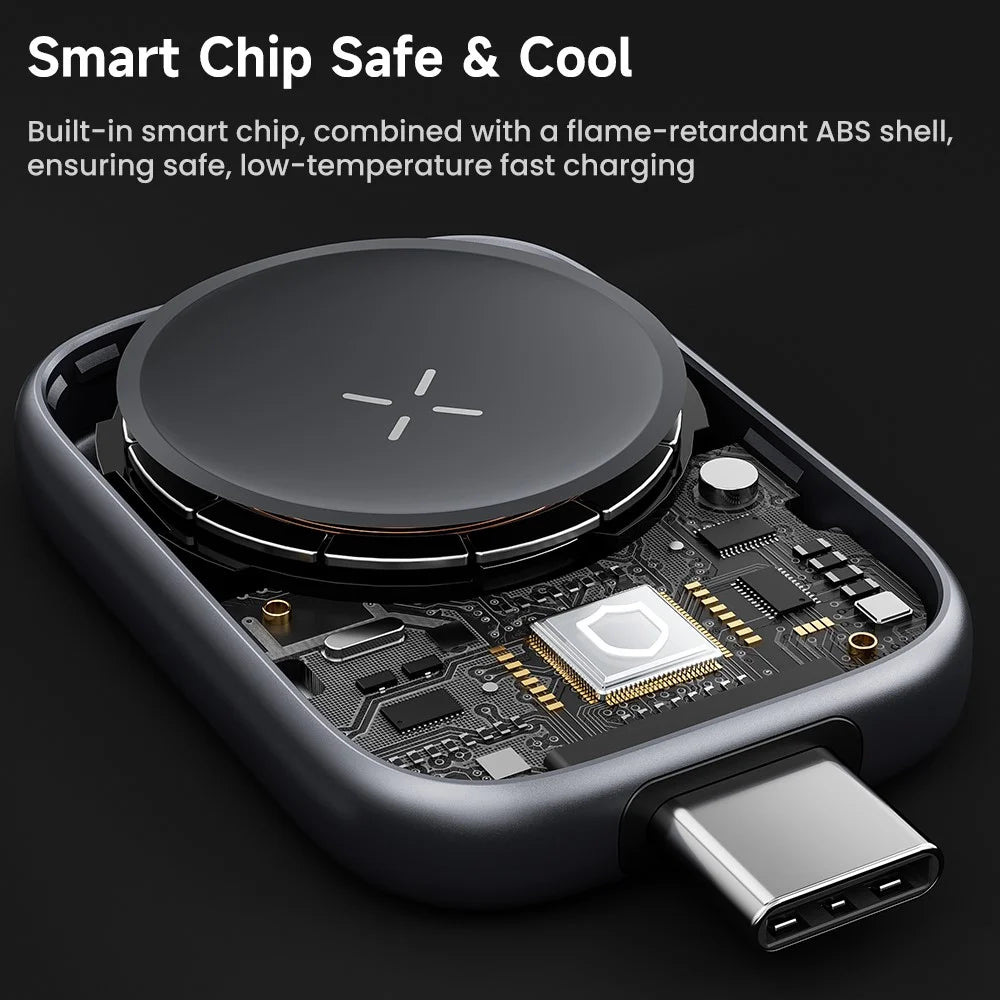 TOOCKI TW13 2.5W Type-C Magnetic Wireless Charger for Apple Watch Charging Dock - Male - 6
