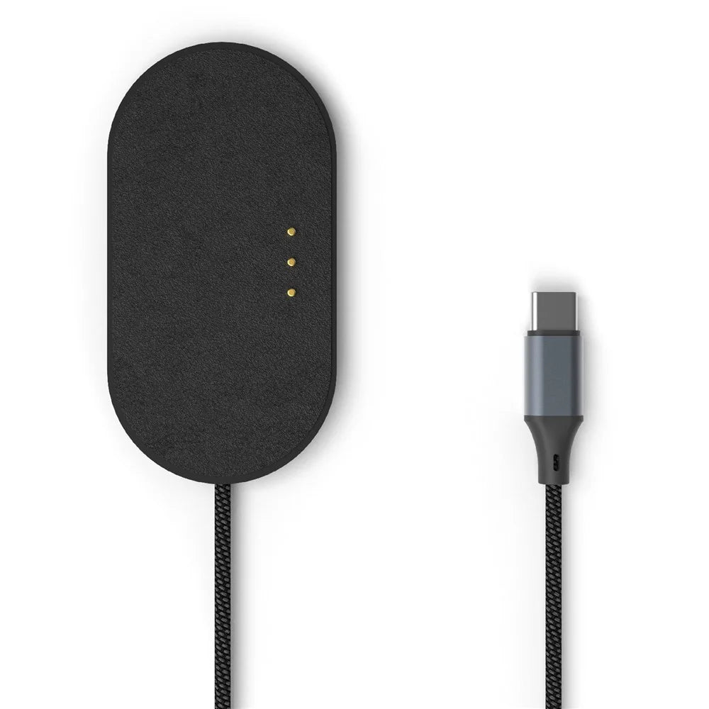 U27-13m For iPad Pro 13 (2025) / (2024) PD 35W Fast Charging Pad Ultra Thin Leather Surface Magnetic Wireless Charger - Black - 1