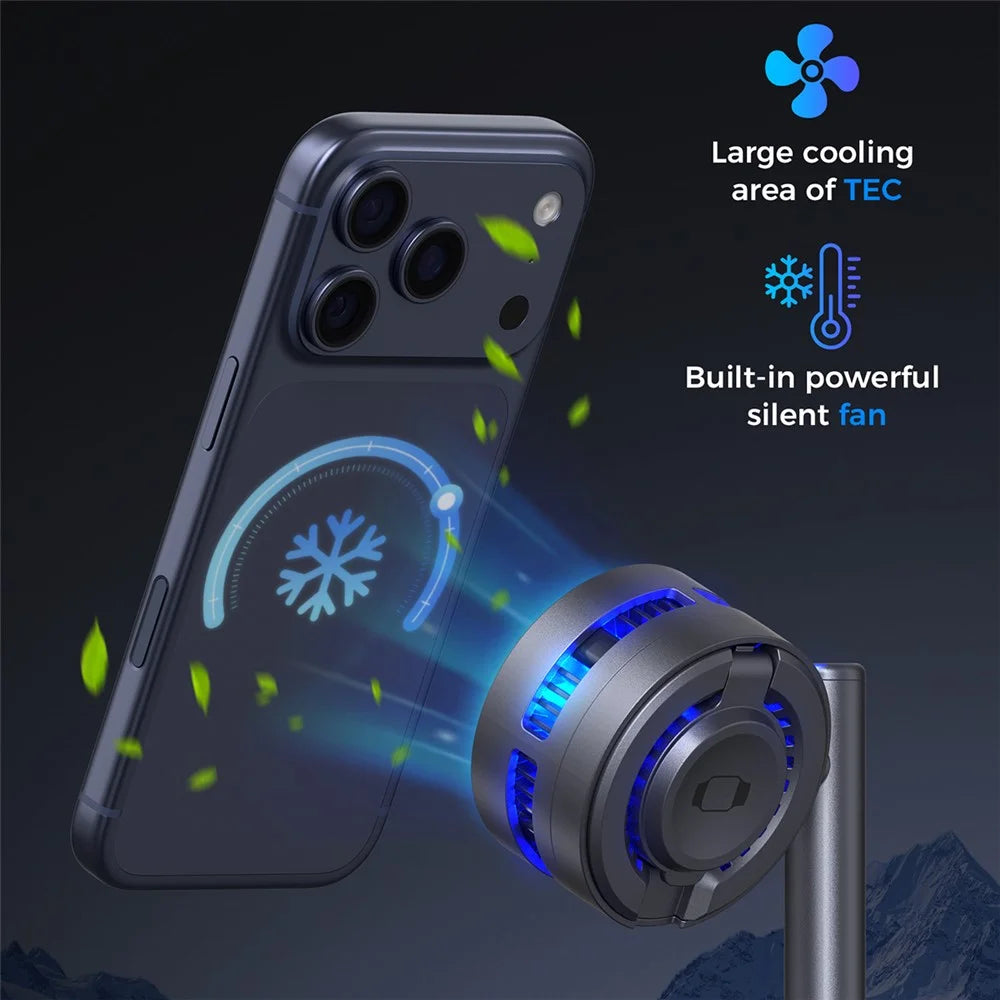 B-36 3 in 1 Magnetic Wireless Charger for iPhone / Apple Watch / AirPods TEC Cooling Qi2.2 25W Fast Charging Dock - Black - 5