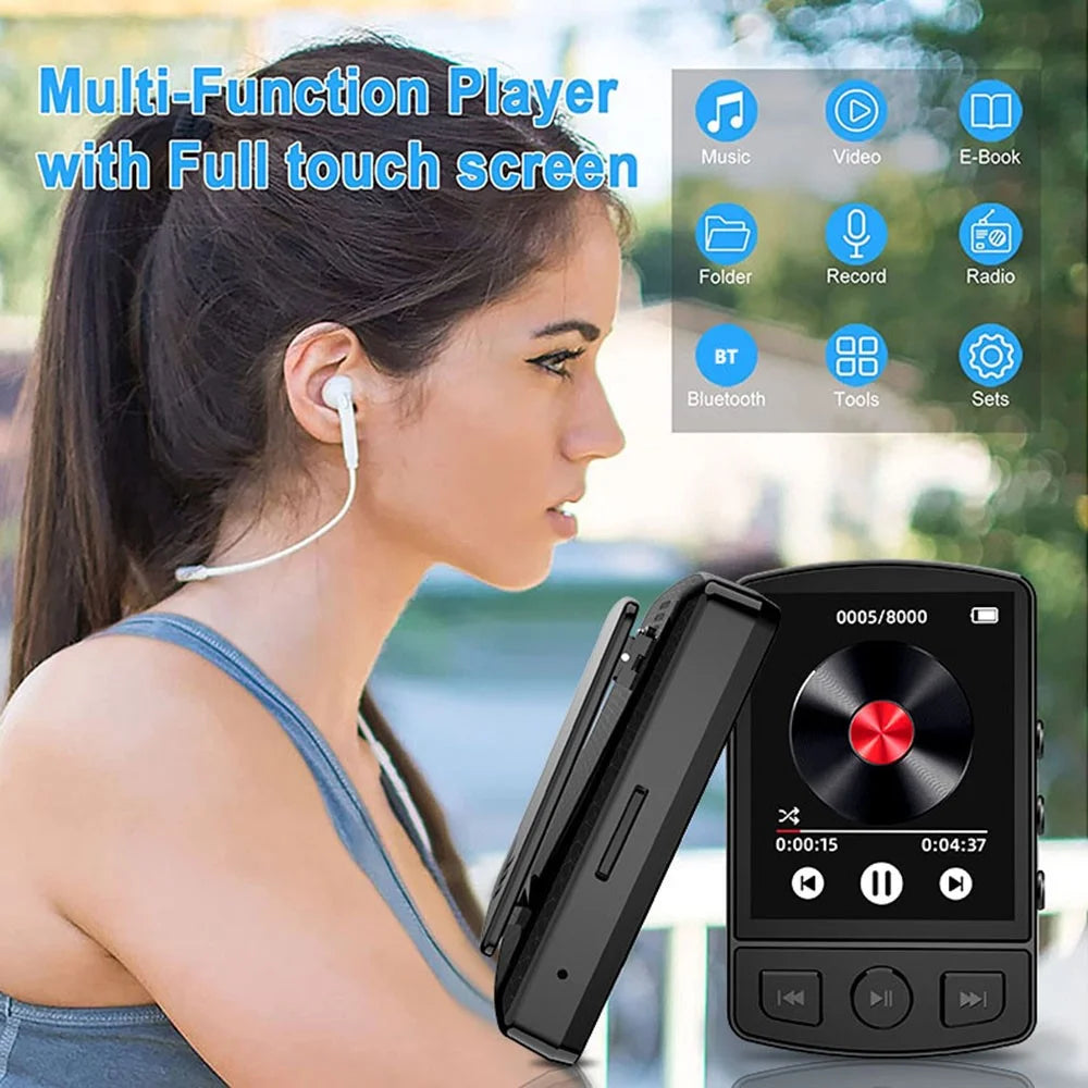 MP3-07 Portable Bluetooth-compatible MP3 Music Player FM Radio 1.77-inch Screen Video MP4 Player - 7