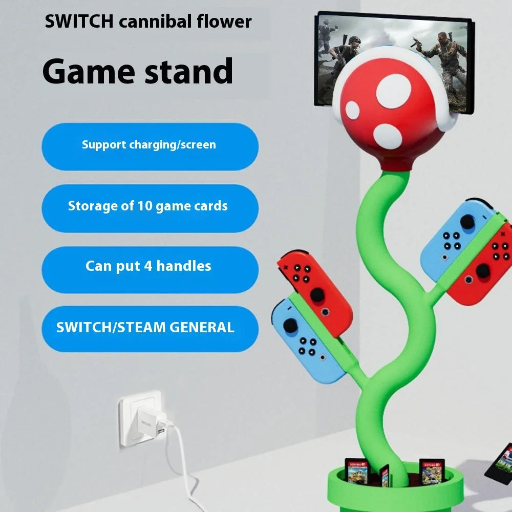 For Nintendo Switch Cannibal Flower Charging Base Desktop Storage Holder Supports Charging Projection - 2