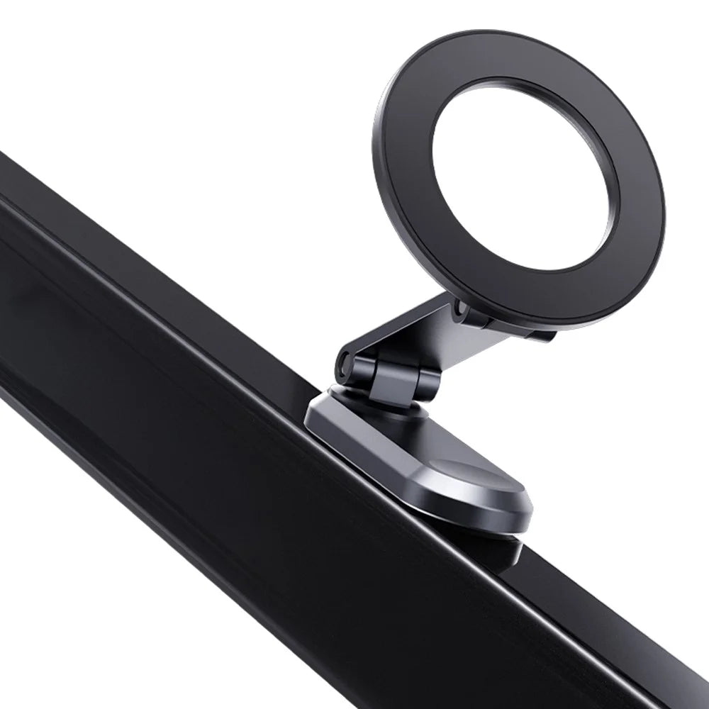 Z20 Dual-sided Magnetic Phone Stand Foldable Aluminum Desktop Holder 360 Degree Rotation Adjustable Mount for iPhone 17 / 16 / 15 / 14 / Galaxy - Grey - 2