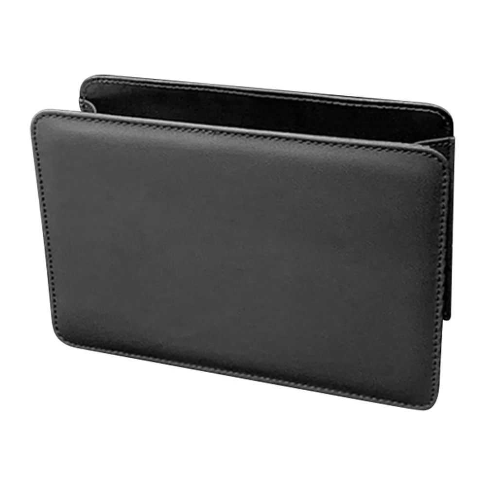 Car Seat Gap Organizer Leather Storage Box Seat Back Side Organizer for Phones Keys - Black - 1