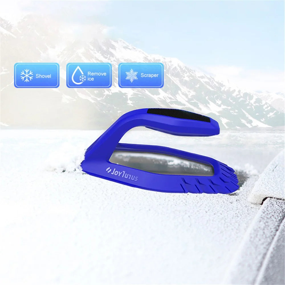 JOYTUTUS 4-in-1 Car Ice Scraper Windshield Ice Breaker Quick Clean Glass Brush Snow Remover - 2