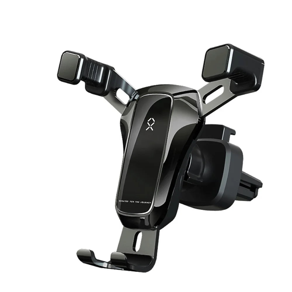 Universal Rotatable Gravity Triangle Car Air Outlet Phone Holder Bracket - Black - 1
