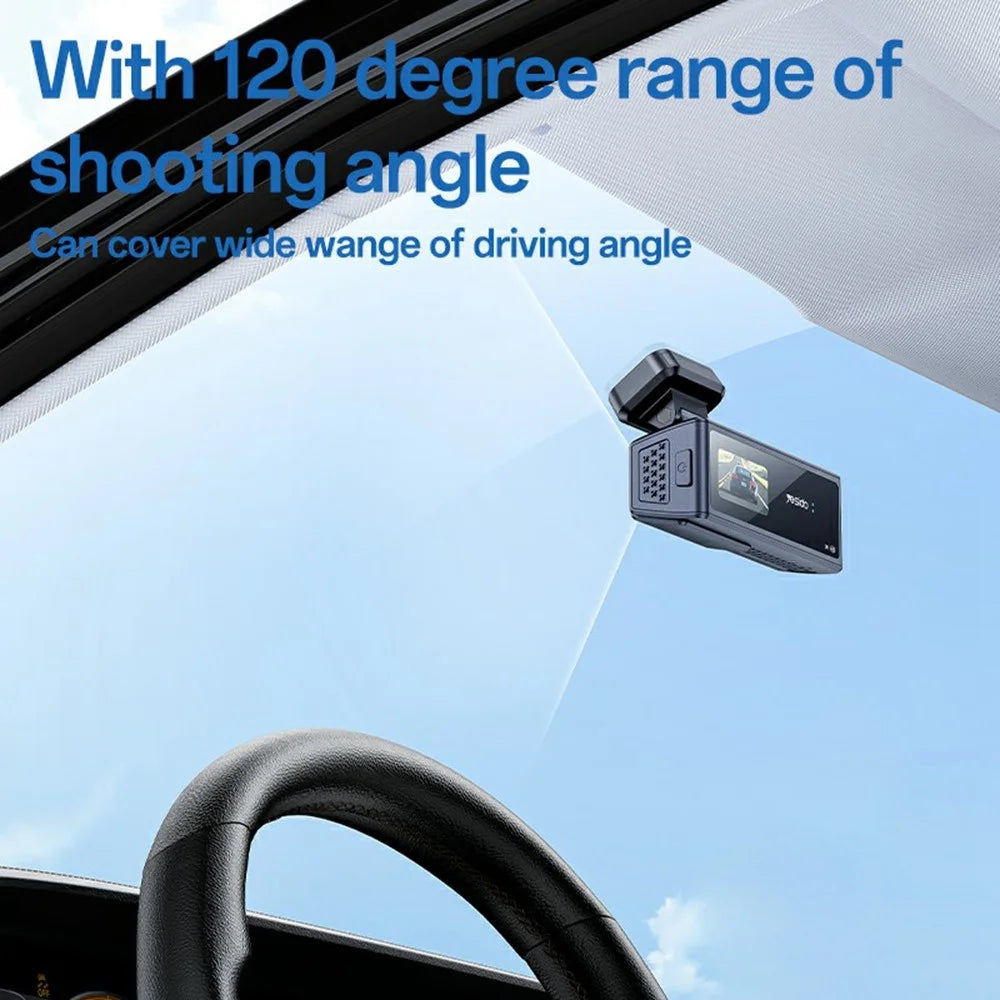 YESIDO KM22 Dual Channel Car Dash Cam Wide Angle 24 / 7 Monitoring 1080P Driving Recorder - 4