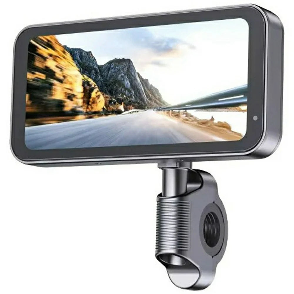 SJCAM RD10 6.25 Inch CarPlay / Android Auto Wireless Screen Mirroring Dual Camera Waterproof Motorcycle Dash Cam - 1