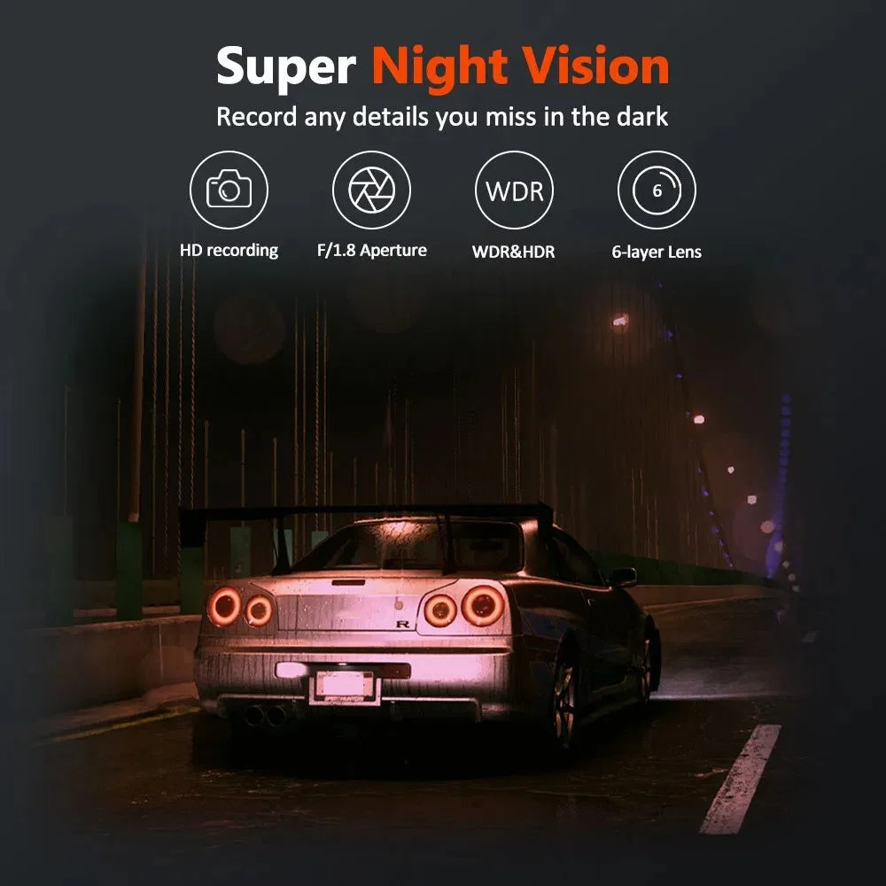 3.0 Inch IPS Screen 1080P HD Recording Dash Cam for Car 4 Lens Front Rear Side View Vehicle DVR - 5