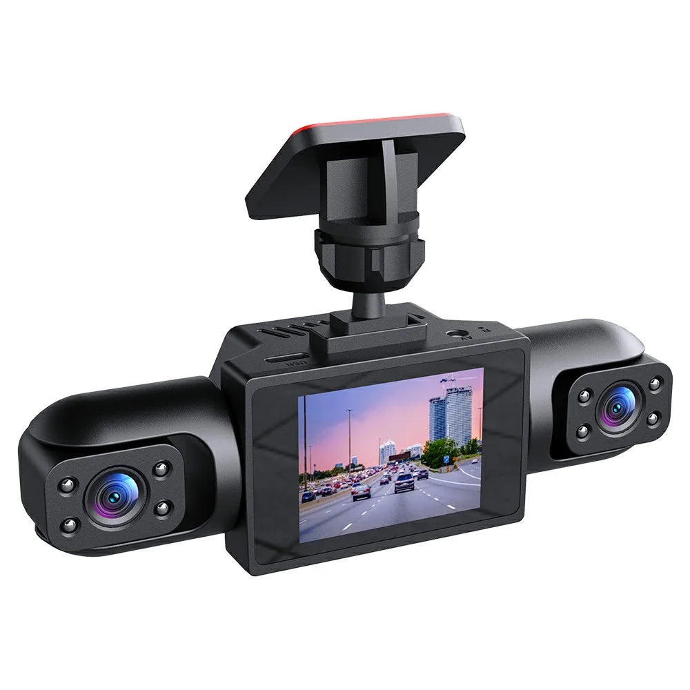 Y107 4 Lens Dash Cam 1080P HD Night Vision Car DVR Front Rear Left Right Recording - Black - 2