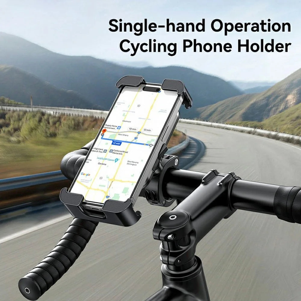 USAMS ZJ082 Bike Motorcycle Universal Phone Mount Holder Handlebar Rearview Mirror Bracket - 3
