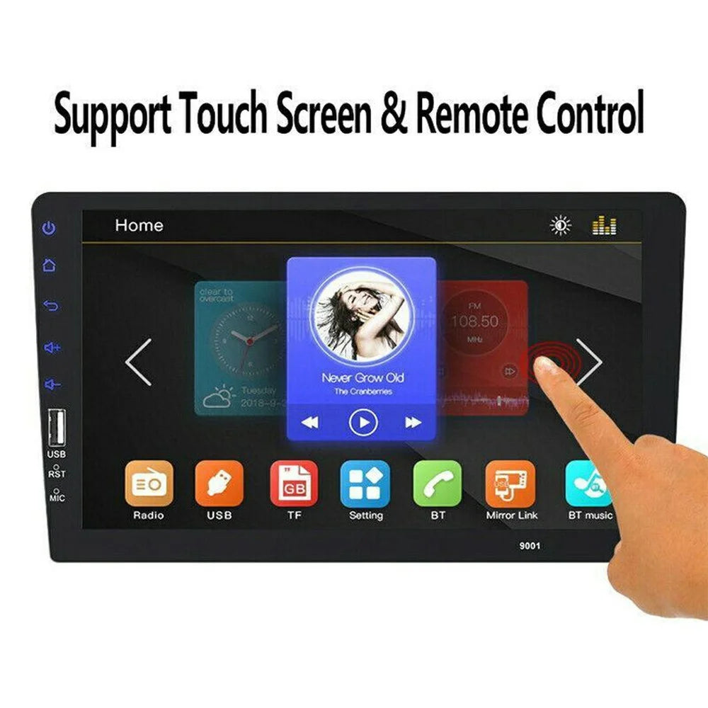 RH753B 9 Inch Touch Screen Car MP5 Player Multimedia Stereo FM Radio with Mic and 4 LED Rear View Camera - 4