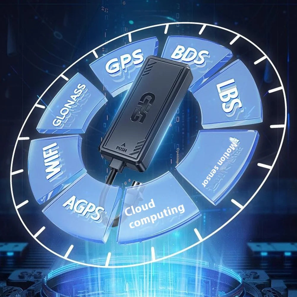 PG07 4G Tracker for Vehicle Motorcycle Car Locator No Charging Required, 4-Wire / without Relay - 4