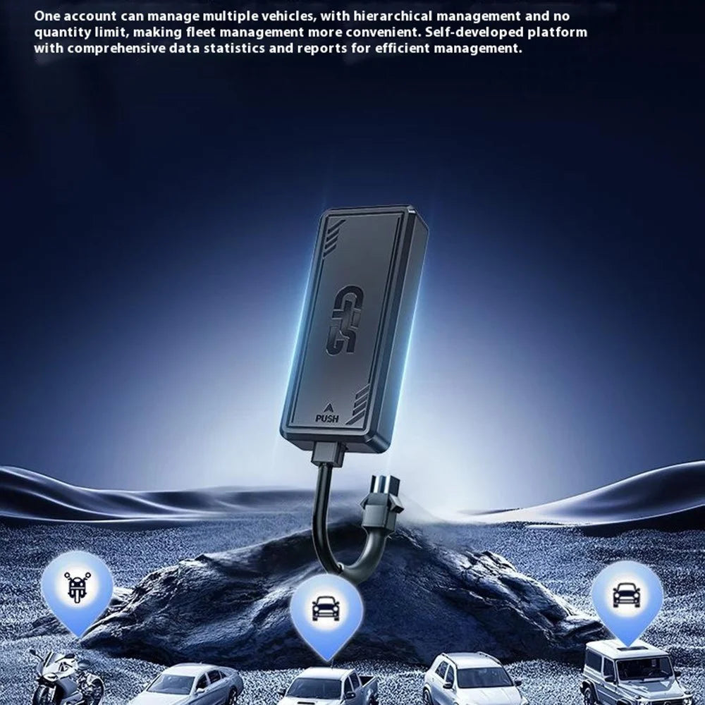 PG07 4G Tracker for Vehicle Motorcycle Car Locator No Charging Required, 4-Wire / without Relay - 7