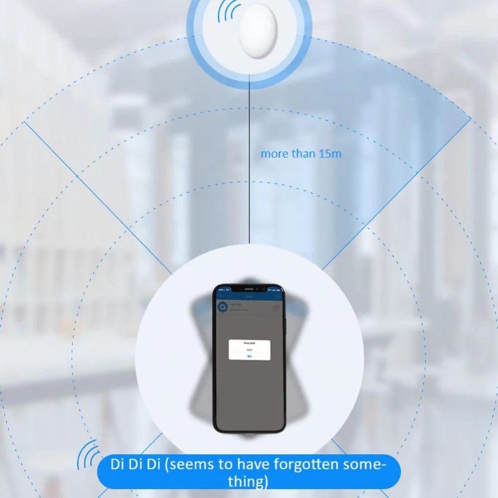Air Bluetooth-compatible 4.0 Positioning Device Mini Smart Locator Anti-Lost Tracker Keys Finder Compatible with iOS / Android - 6