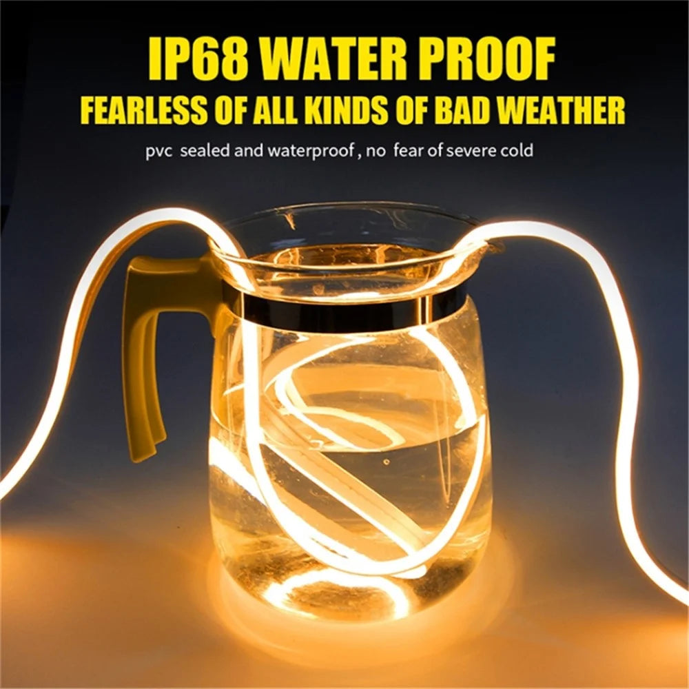 2m Car Hood Decorative DRL Light Strip PVC Silicone Flexible Waterproof Light Strip - Green - 4