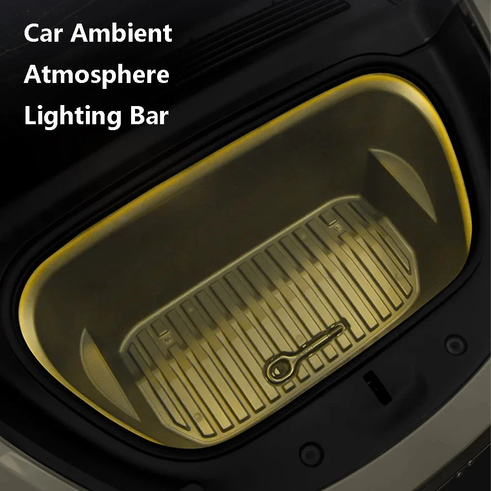TSL802 For Model Y / 3 Magnetic Silicone LED Strip Light Decor Lamp Car Light - White Light - 5