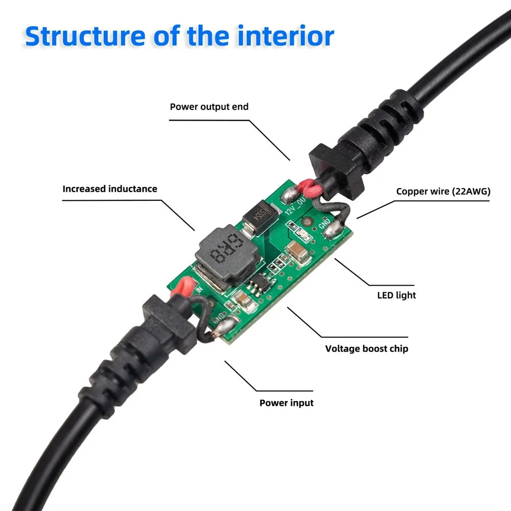 3710-03 5V Type-C Male to 12V Car Cigarette Lighter Socket Female Converter for Car Cigarette Lighters Adapter DVR Dash Camera - 6
