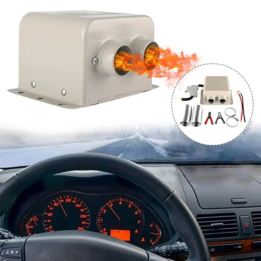 12V 600W Dual Hole Car Heater Window Defrosting Defogging Vehicle Interior PTC Heater - 1