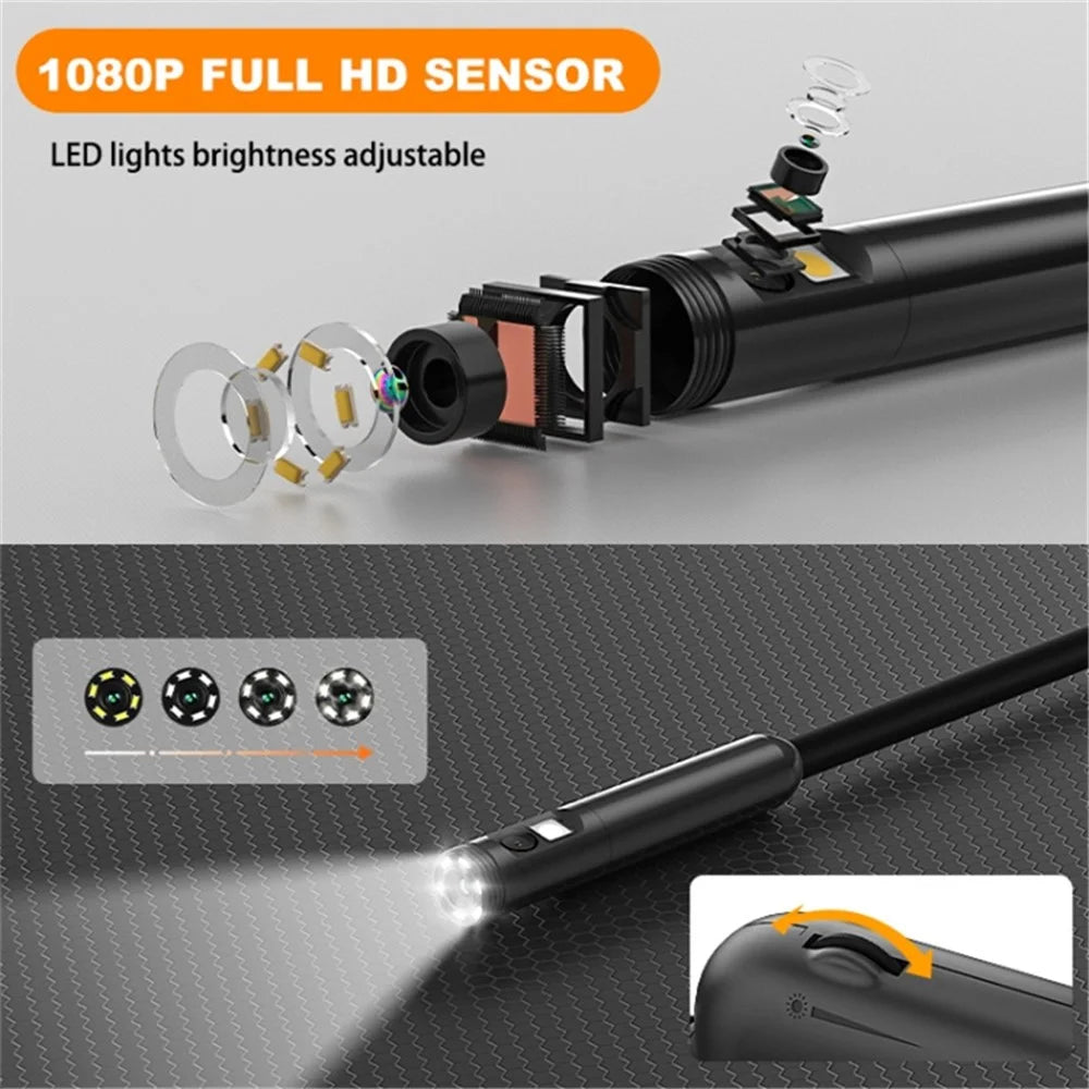 Y15 7.9mm 3 Lens WiFi Endoscope HD Pipeline Waterproof Inspection Camera, 10m Hard Wire - 6