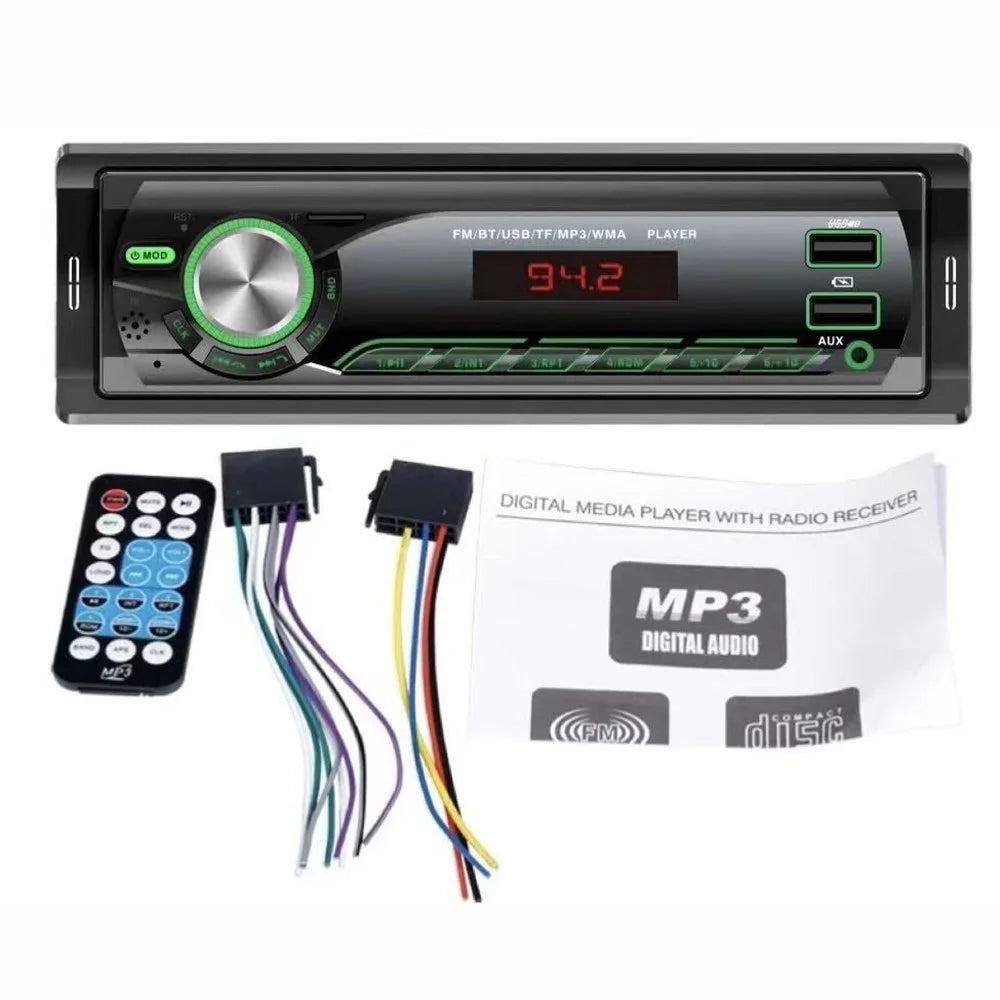 1059 Car MP3 Player Bluetooth-Compatible FM Radio Vehicle Audio System Support TF Card / U Disk - 1