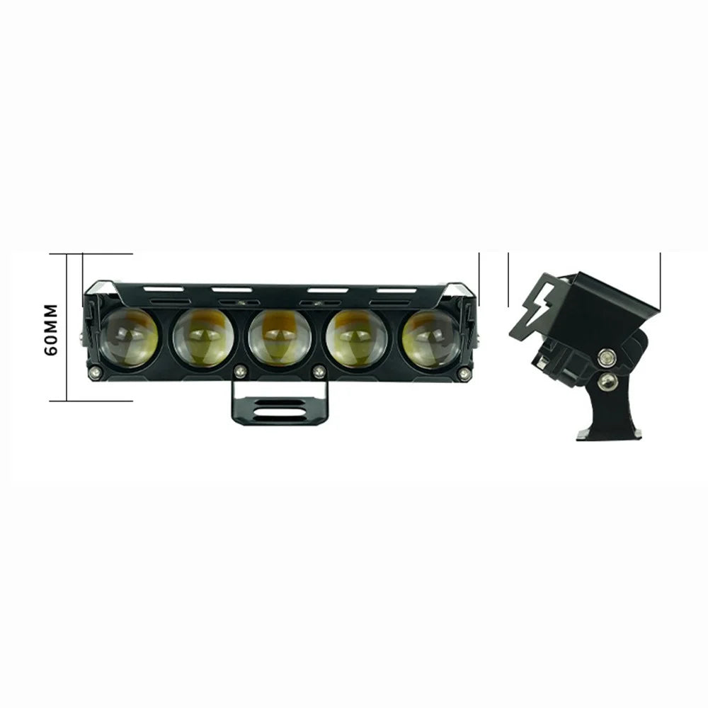 MOFOX 5-LED Motorcycle Auxiliary Light Waterproof Motorbike External Headlight Fog Lamp - 7