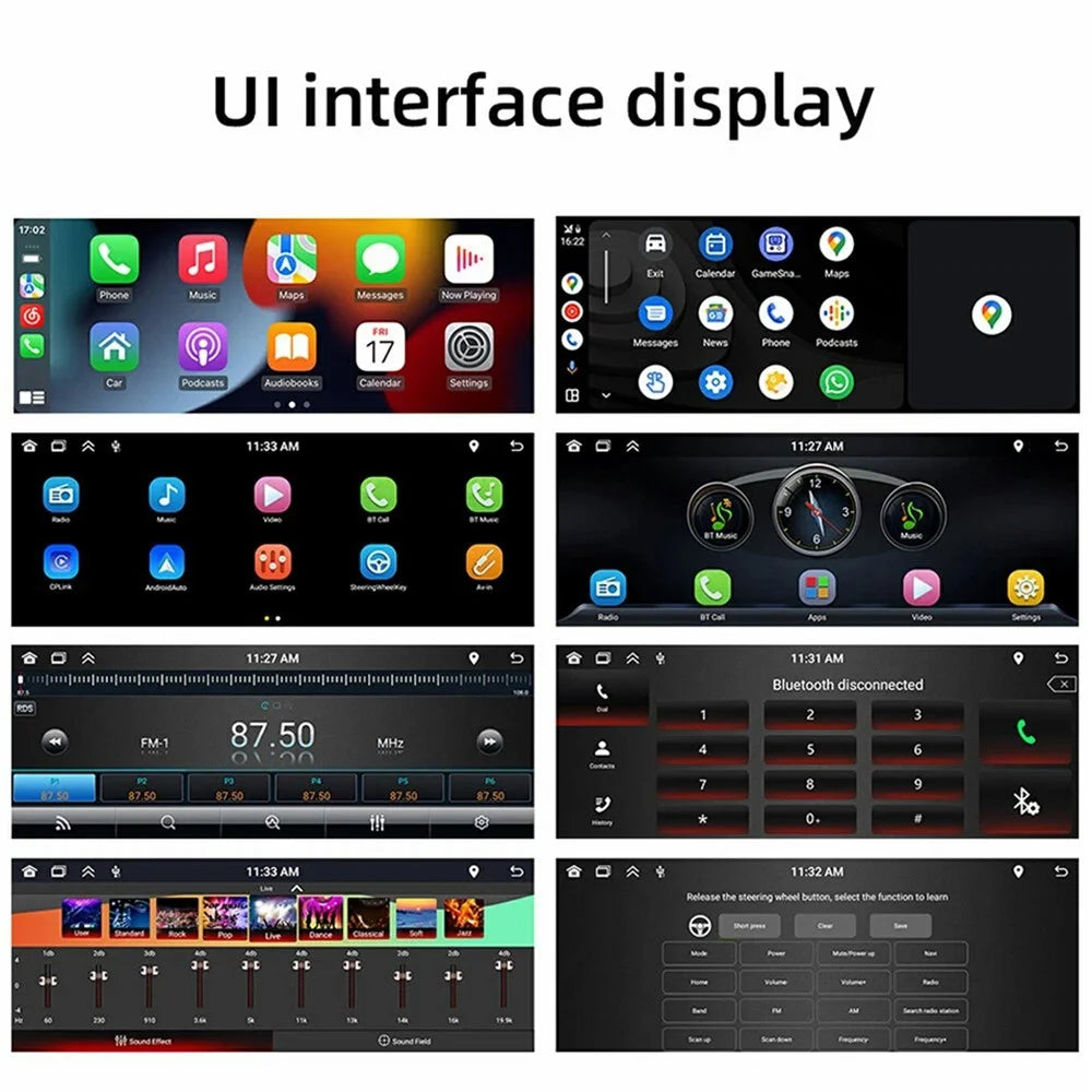 F6021W 6.86 Inch Wireless CarPlay Android Auto MP5 Player Car HD Backup Camera Navigation System - 7