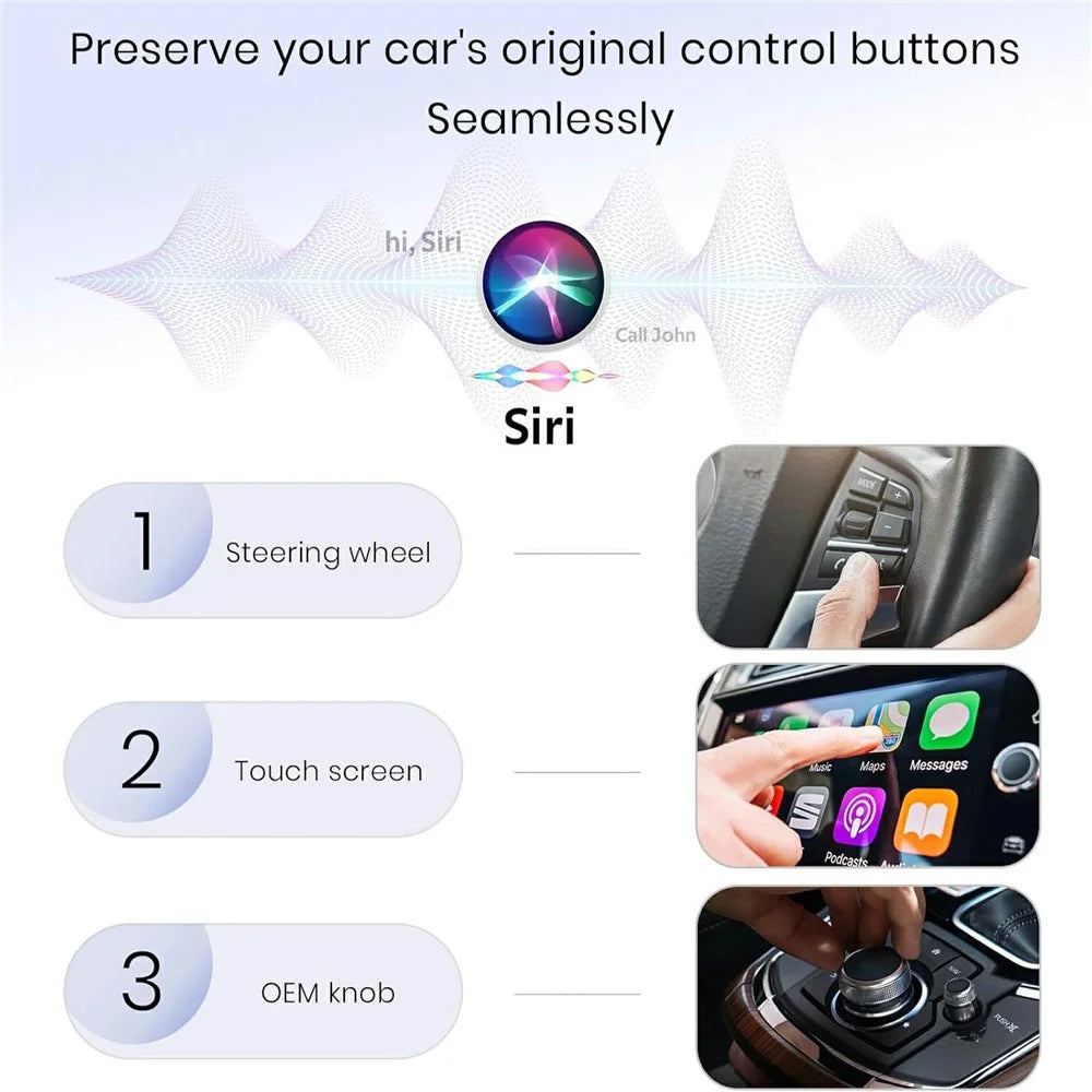 Wired to Wireless CarPlay Android Auto Adapter 2 In 1 Plug and Play USB Dongle 5G WiFi Smart AI Box - 6