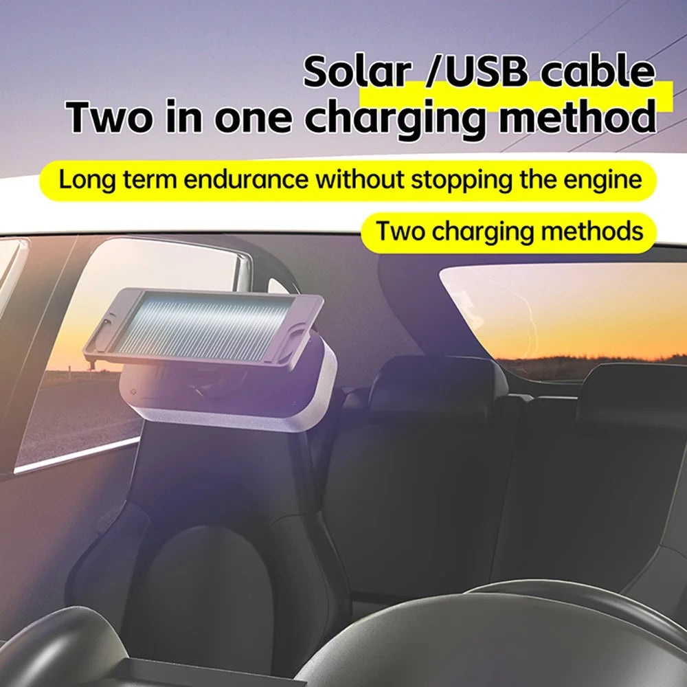 T14 Solar / USB Charging Tire Pressure Monitoring System Car TPMS with 4 External Sensors - 5