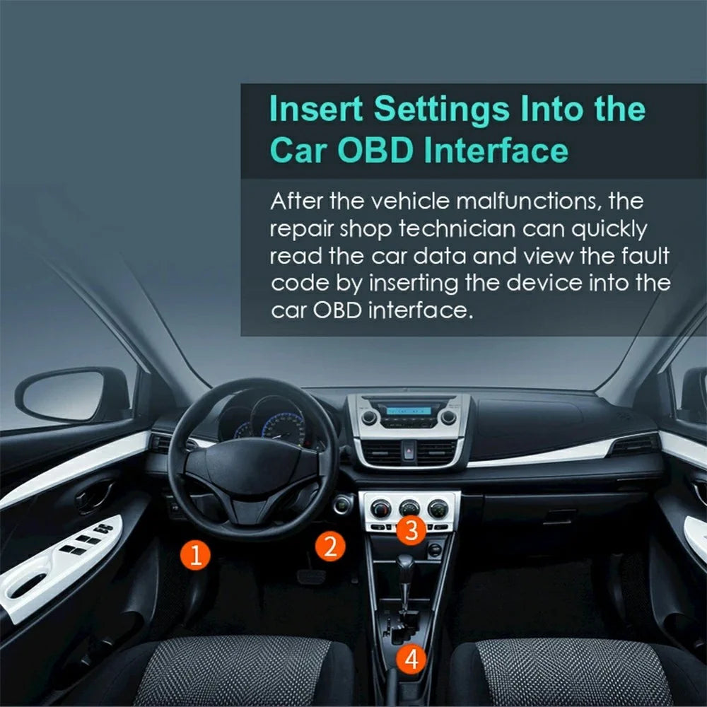 V011 Bluetooth-compatible OBD2 Car Diagnostic Scanner for iOS / Android Engine Light Fault Code Reader - 5