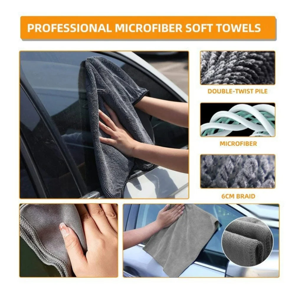 38Pcs Car Washing Tools Cleaning Kit with Foam Gun Electric Brush Window Cleaner and Detailing Brush Set - 7