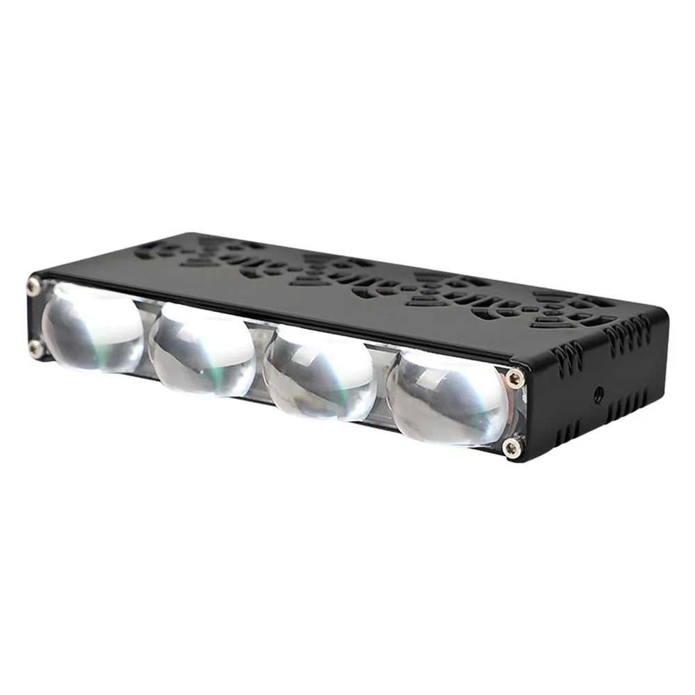 4-LED Car Spotlight IP67 Waterproof Yellow and White Light High Low Beam Lamp for Truck / SUV / ATV - 2