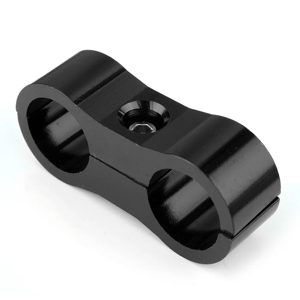 F08129-6 4PCS AN6 Aluminum Alloy Hose Separator Clamp Suitable for Oil Line, Brake Line, Water Pipe - 3